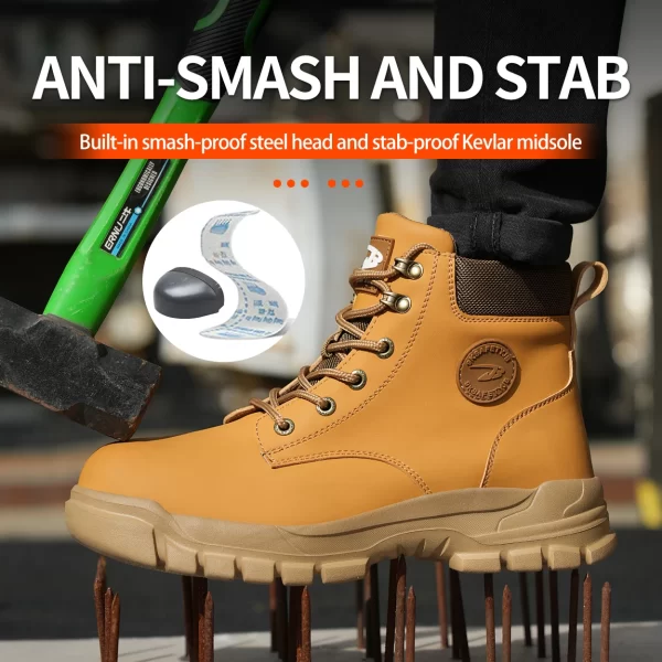 Zapatos de seguridad, antigolpes, antiperforación y transpirables y casquillo protector. - Image 3