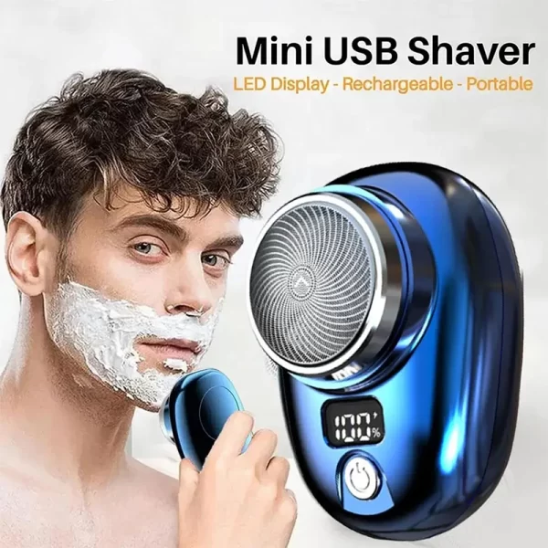 Afeitadora de bolsillo recargable con USB