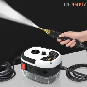 Limpiador a vapor portátil de 2500 W, máquina de lavado a presión con esterilización a alta temperatura para el hogar, el coche, la cocina y el aire acondicionado.