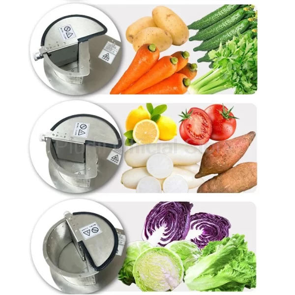 Rebanadora eléctrica de frutas y verduras de acero inoxidable. - Image 6