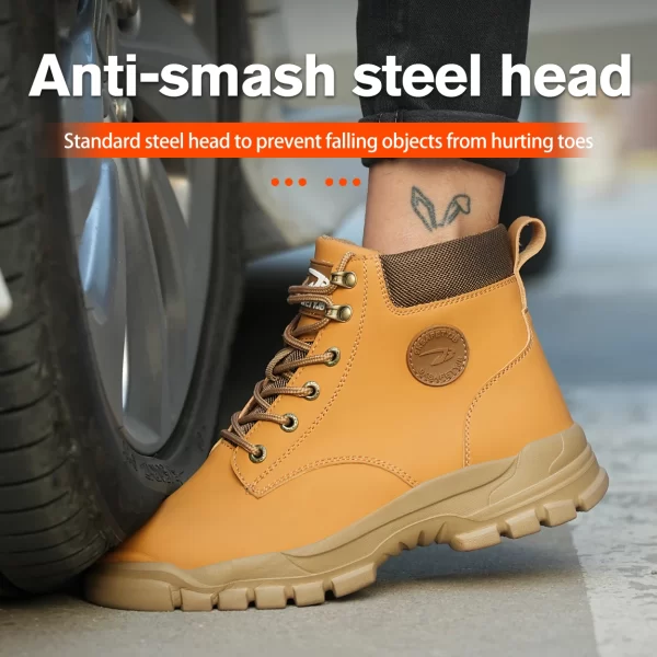 Zapatos de seguridad, antigolpes, antiperforación y transpirables y casquillo protector. - Image 4